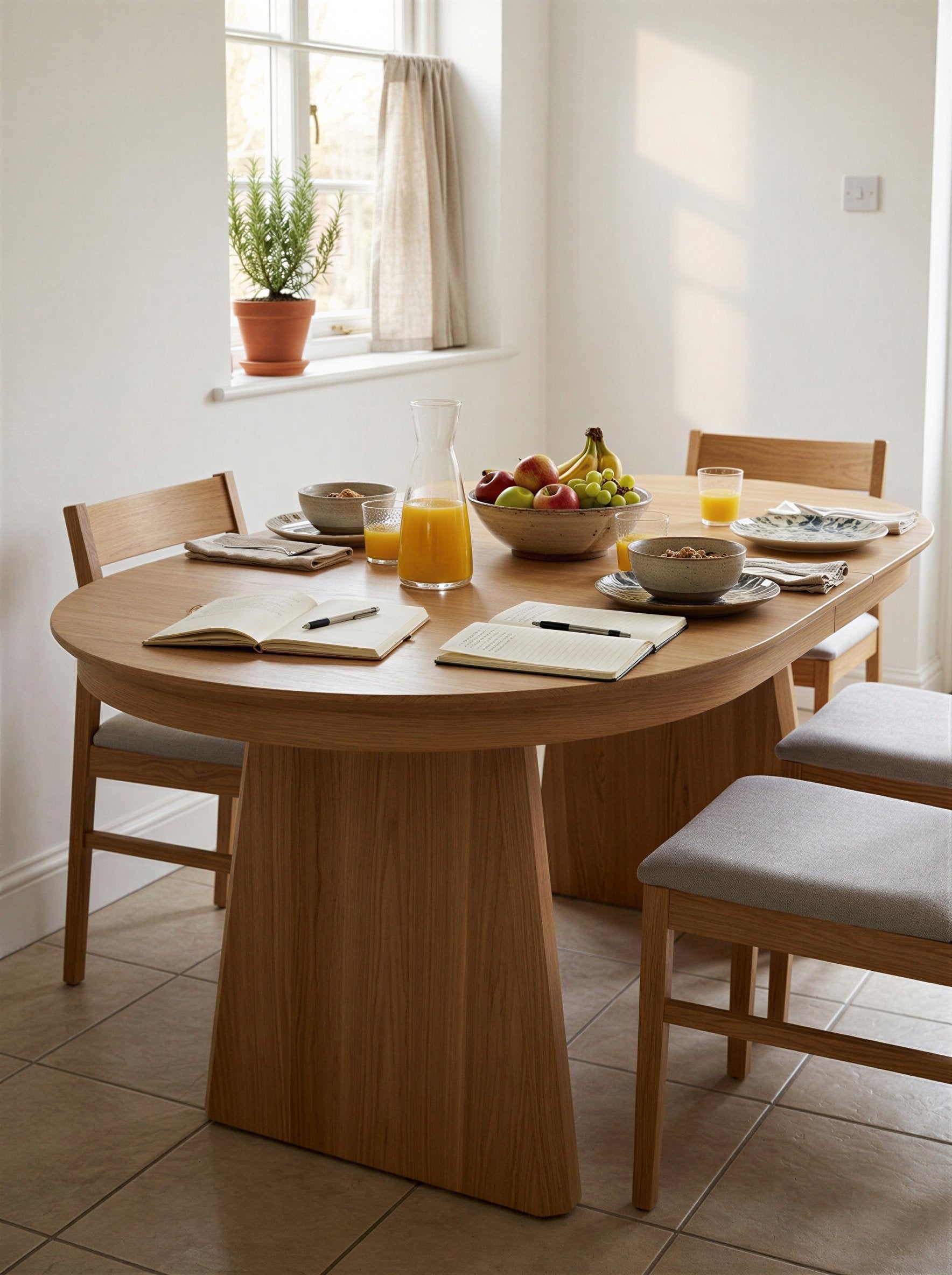 Extendable Oval Dining Table - Image 5