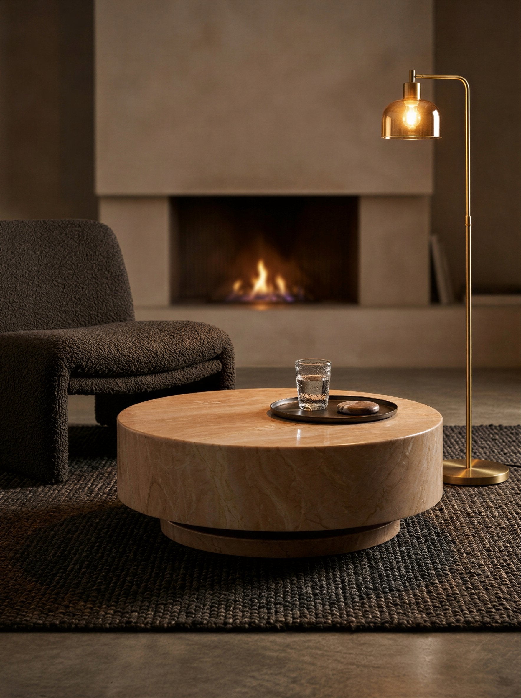 Round Marble Coffee Table - Image 5